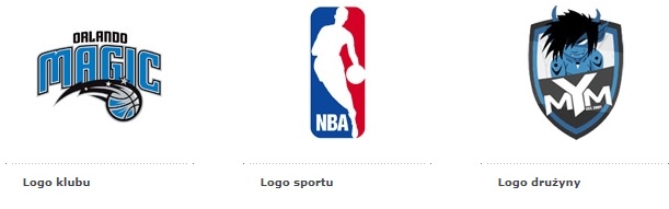 przykłady logo klubu, sportu oraz drużyny