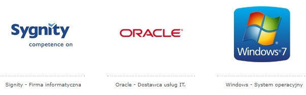 logo firmy informatycznej, dostawcy usług IT oraz systemu operacyjnego