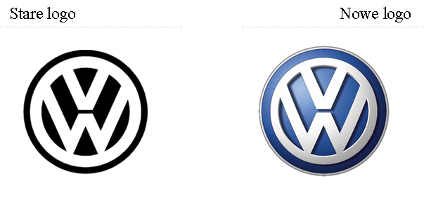 stare i nowe logo Volkswagen