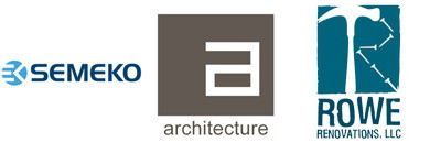 przykłady logotypów firmy budowlanej, projektowej oraz remontowej