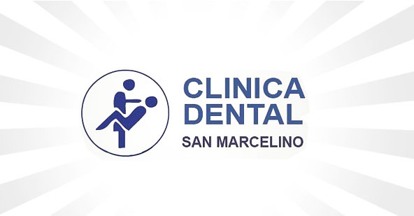 Śmieszne logo kliniki dentystycznej San Marcelino