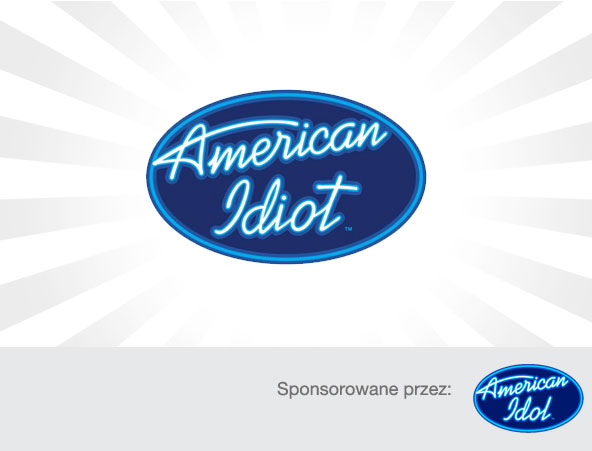 Parodia logo American Idol jako Idiot