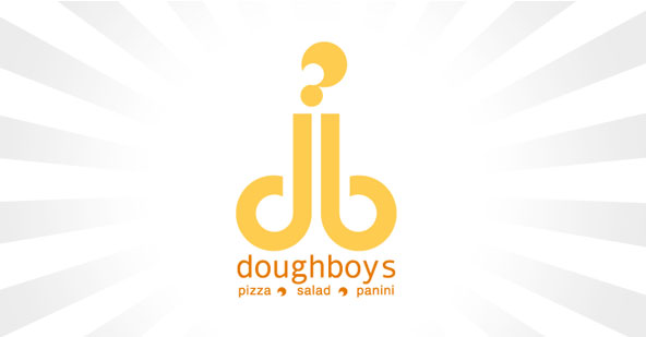 znak graficzny pizzerni Doughboys