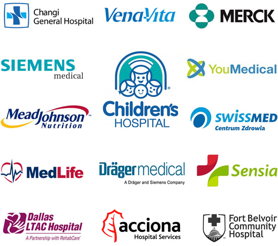 przykłady logo szpitali i klinik