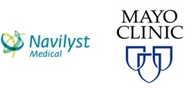 logo przychodni medycznej Navilyst Medical oraz kliniki lekarskiej Mayo Clinic