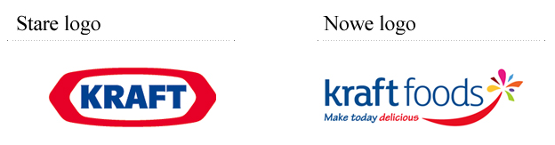 nowe i stare logo Kraft Foods
