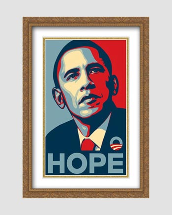 wizerunek Obamy z napisem HOPE