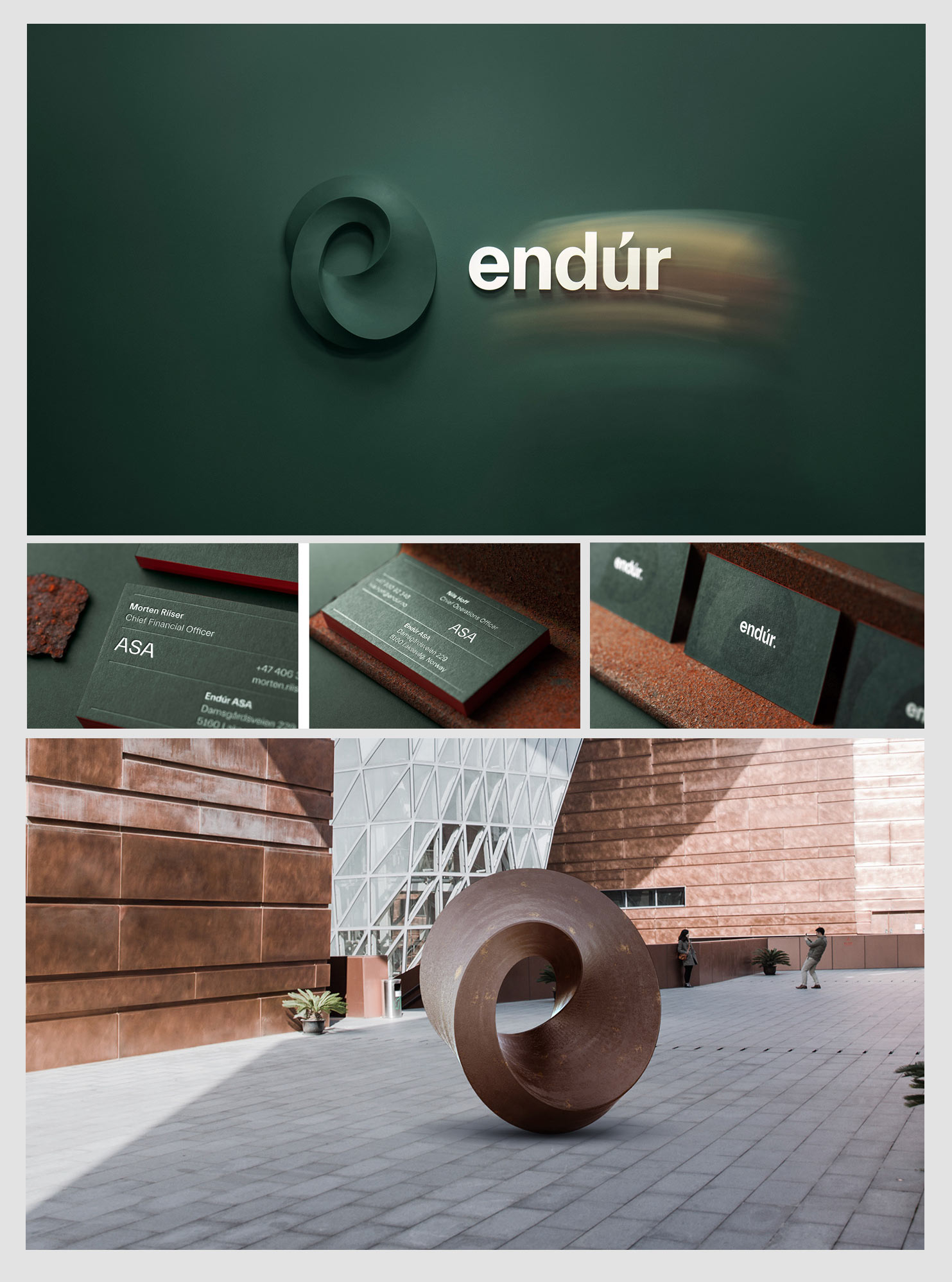 Świetne logo marki Endur