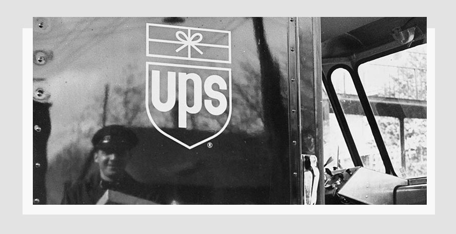 stara identyfikacja wizualna firmy UPS