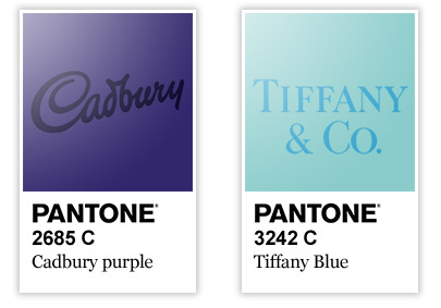 Kolory niebieski i fioletowy w logo
